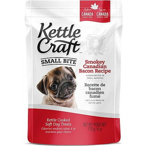 Kettle Craft Smokey Canadian Bacon Small Bite Dog Treats  Dog Treats  | PetMax Canada