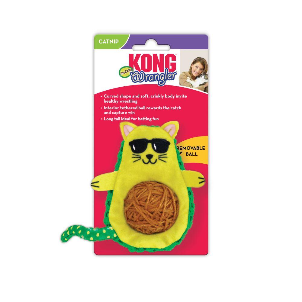 Kong Cat Toy Wrangler Avocado  Cat Toys  | PetMax Canada