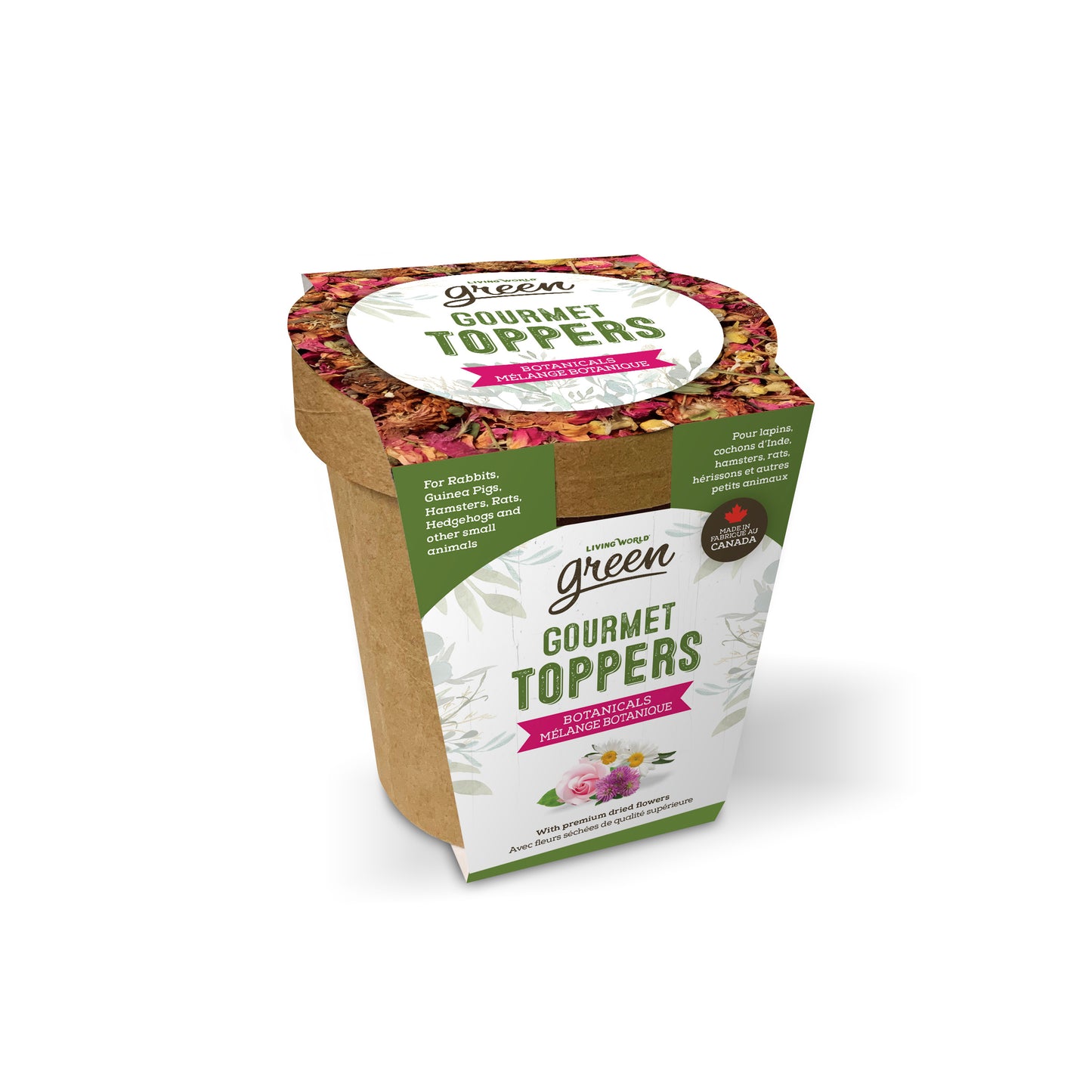 Living World Green Gourmet Toppers Botanicals  Small Animal Treats  | PetMax Canada