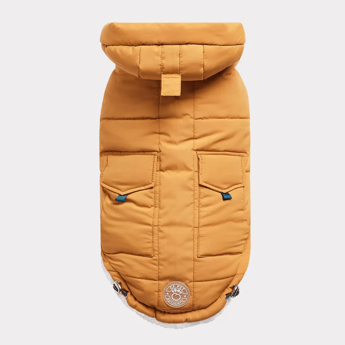 GF Pet Super Puff Parka Yellow For Dogs - X-Small - Coats - GF Pet - PetMax Canada