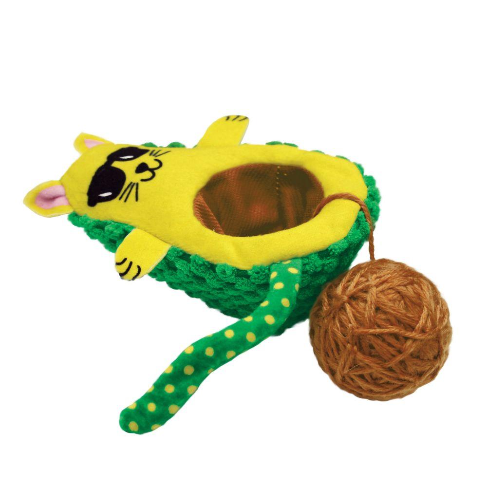 Kong Cat Toy Wrangler Avocado - Avocado - Cat Toys - Kong - PetMax Canada