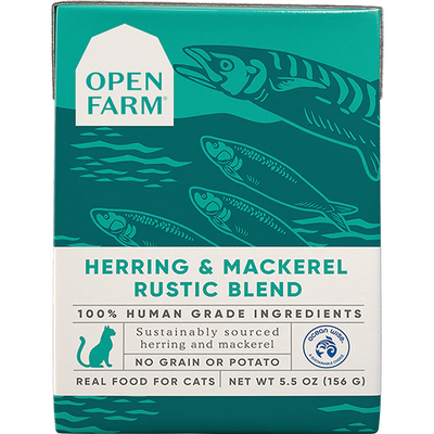 Open Farm Wet Cat Food Herring & Mackerel Rustic Blend  Canned Cat Food  | PetMax Canada