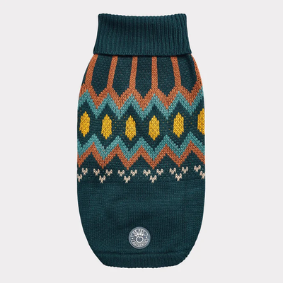 GF Pet Heritage Sweater Teal For Dogs  Sweaters  | PetMax Canada