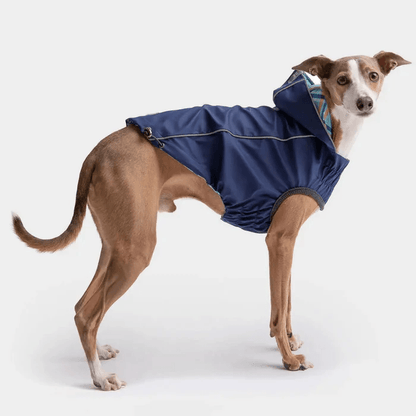 GF Pet Reversible Raincoat Navy For Dogs - X-Small - Coats - GF Pet - PetMax Canada