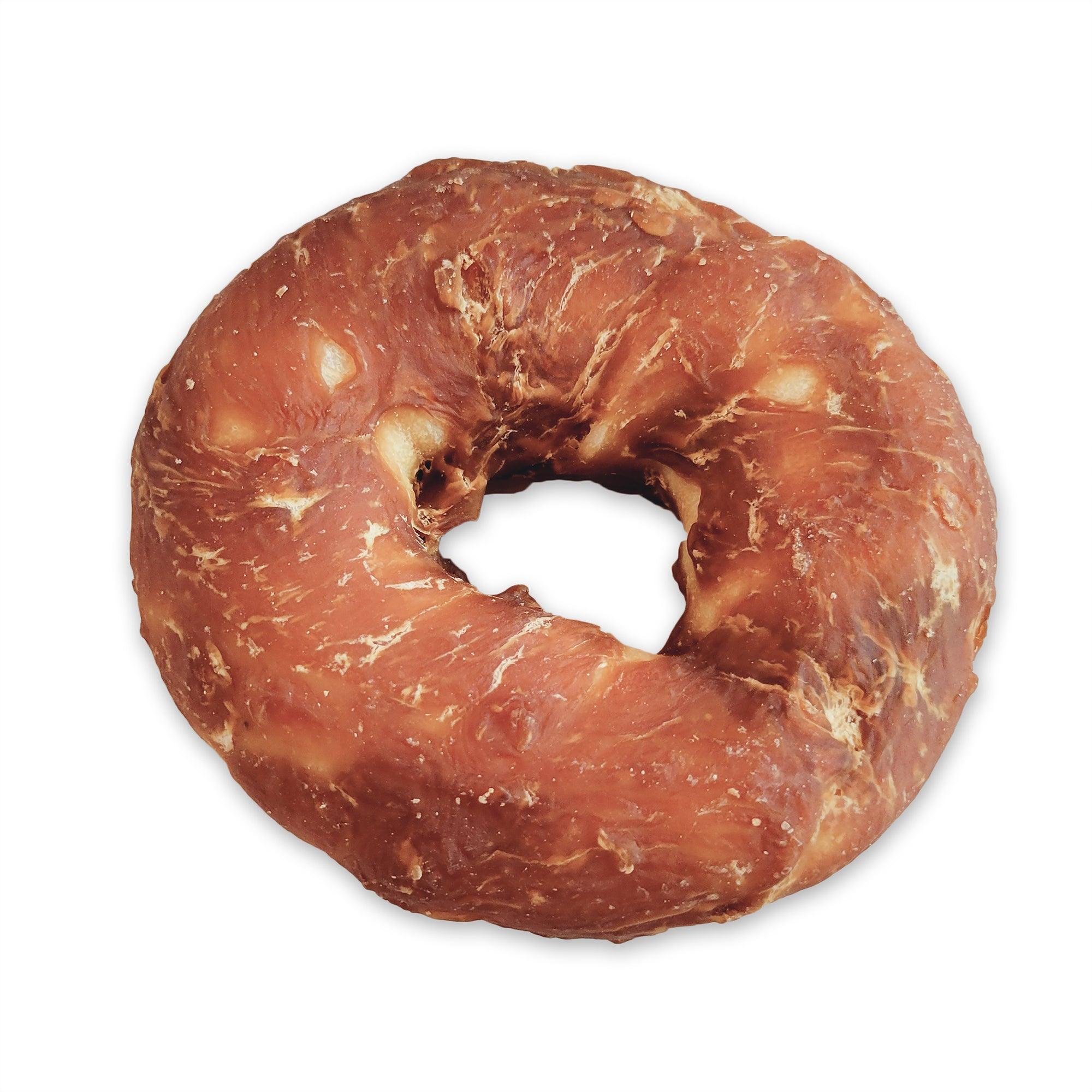 Dogit Snack Bar Dog Treats Chicken Rawhide Donut - Small: 8cm / 2 Pack - Dog Treats - Dogit - PetMax Canada