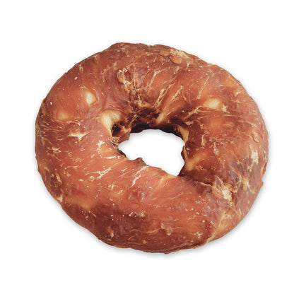Dogit Snack Bar Dog Treats Chicken Rawhide Donut - Small: 8cm / 2 Pack - Dog Treats - Dogit - PetMax Canada