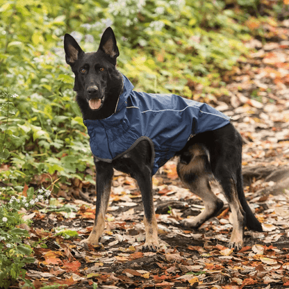 GF Pet Reversible Raincoat Navy For Dogs - X-Small - Coats - GF Pet - PetMax Canada