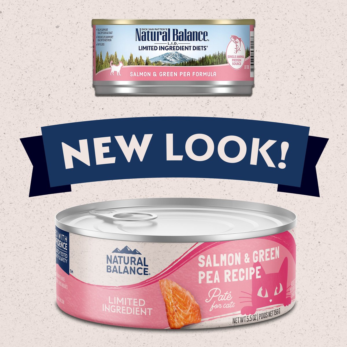 Natural Balance L.I.D. Limited Ingredient Diets Salmon & Green Pea Formula Grain-Free Canned Cat Food  Canned Cat Food  | PetMax Canada
