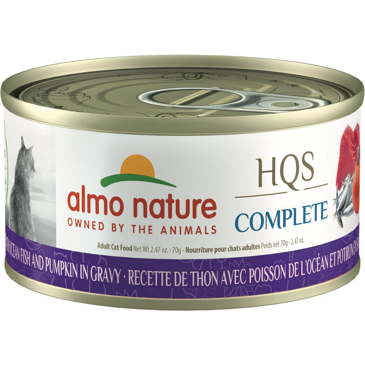 Almo Nature Complete Tuna Recipe With Ocean Fish and Pumpkin in Gravy  Canned Cat Food  | PetMax Canada
