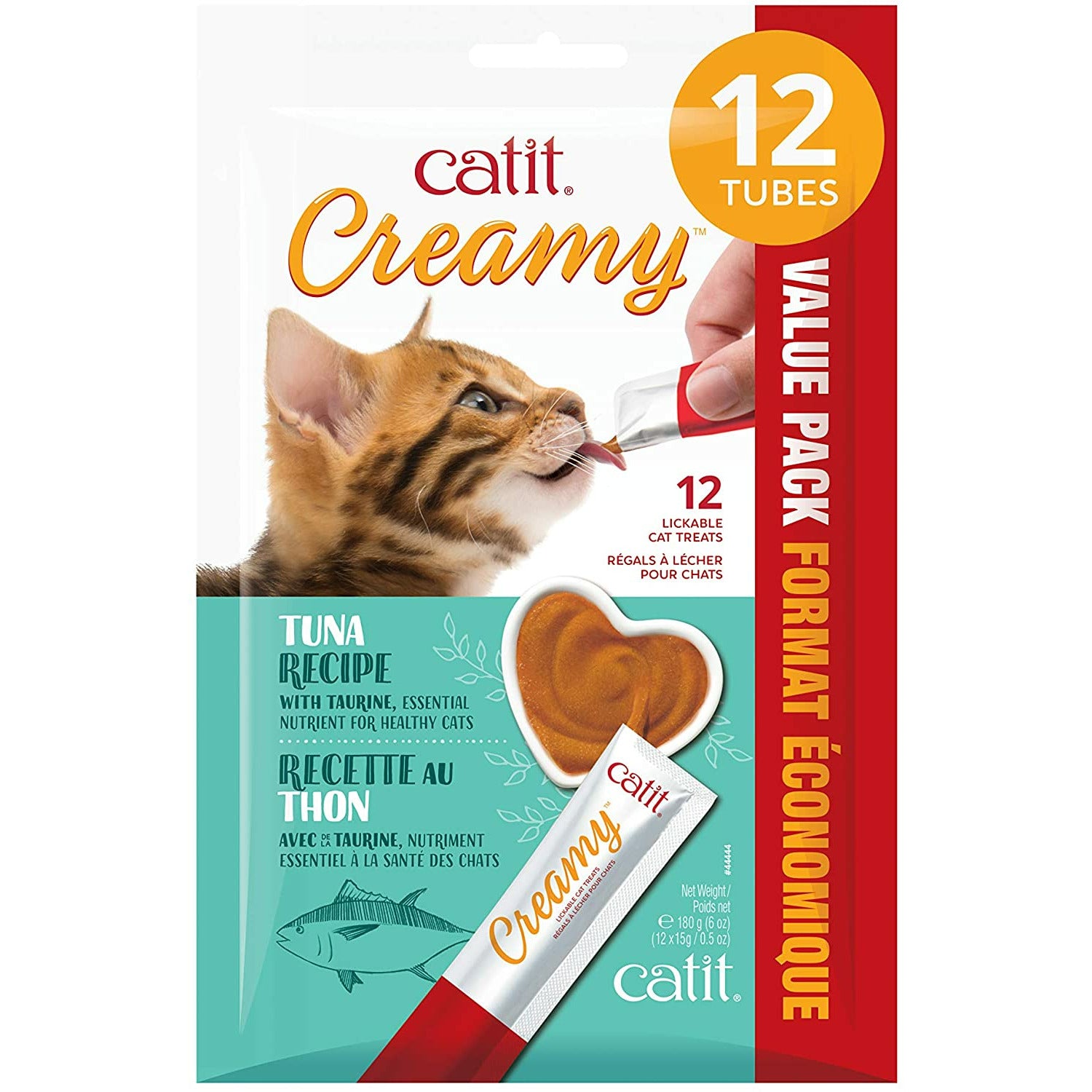 CatIt Creamy Lickable Treats Tuna 12 Pack Cat Treats 12 Pack | PetMax Canada