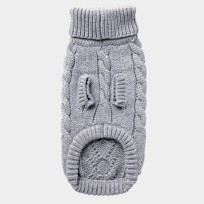 GF Pet Chalet Sweater Grey For Dogs  Sweaters  | PetMax Canada