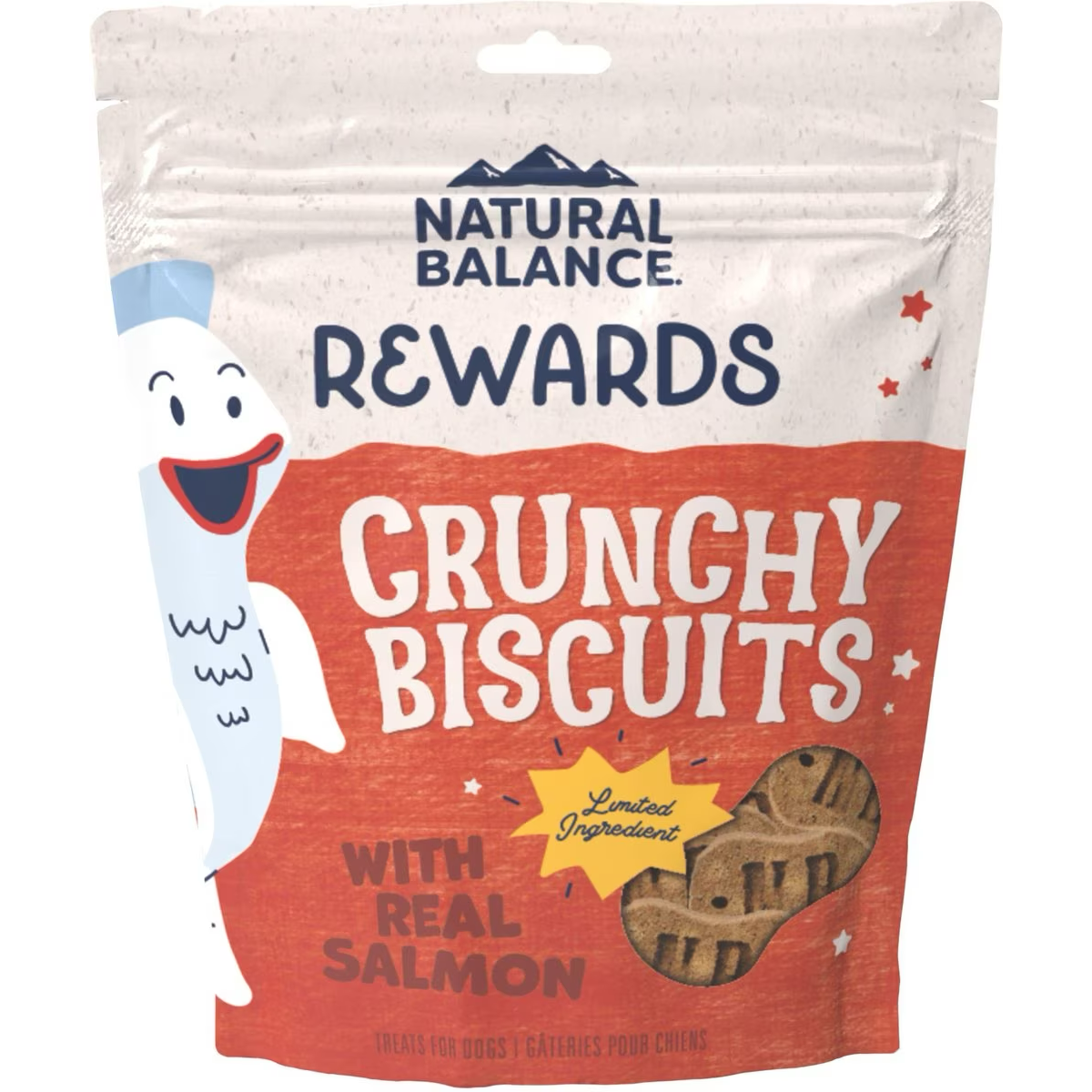 Natural Balance Rewards Crunchy Biscuits With Real Salmon Dog Treats 397g Dog Treats 397g | PetMax Canada