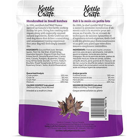Kettle Craft Venison & Okanagan Apple Big Bite Dog Treats  Dog Treats  | PetMax Canada