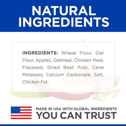 Hill's Science Diet Dog Treats Natural Fruity Apple & Oatmeal - 227g - Dog Treats - Hill's Science Diet - PetMax Canada