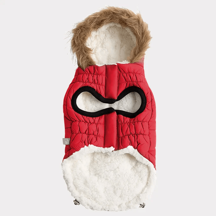 GF Pet Urban Parka Red For Dogs - X-Small - Coats - GF Pet - PetMax Canada