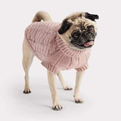 GF Pet Chalet Sweater Pink For Dogs - XX-Small - Sweaters - GF Pet - PetMax Canada
