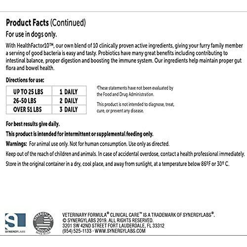 Veterinary Formula Clinical Care Super Probiotic Supplement - 30 Count - Health Care - Synergy Labs - PetMax Canada