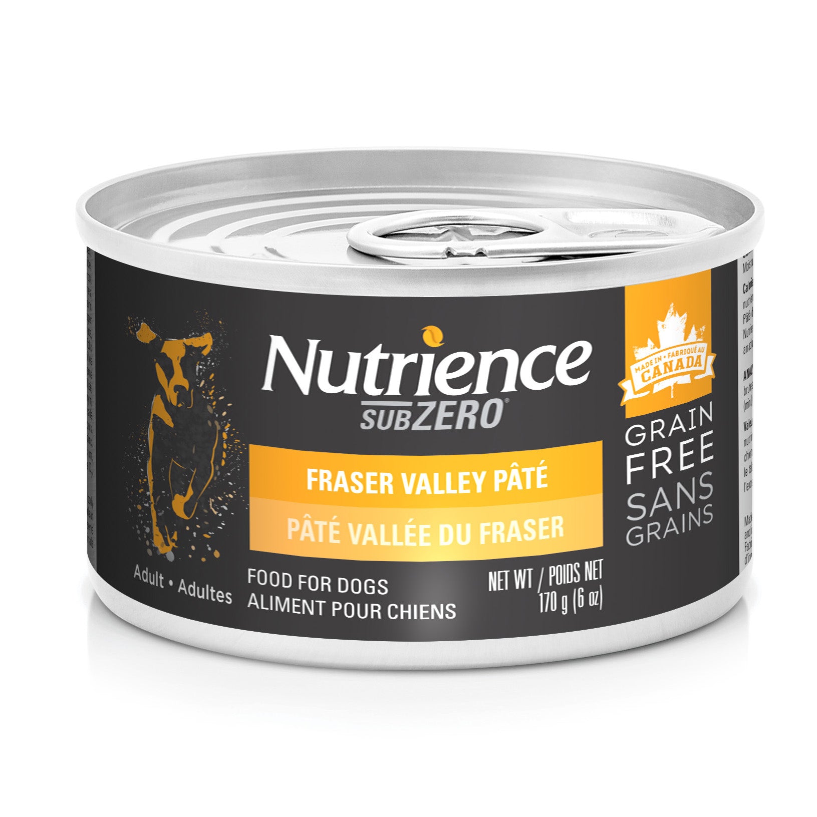 Nutrience Canned Adult Dog Food Grain Free SubZero Fraser Valley 170g Canned Dog Food 170g | PetMax Canada