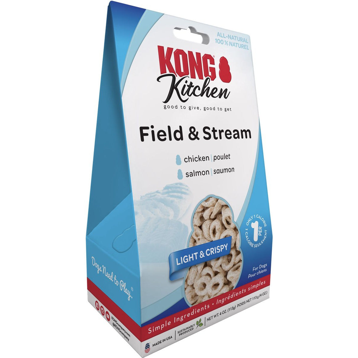 Kong Kitchen Light & Crispy Field & Stream Dog Treats  Dog Treats  | PetMax Canada