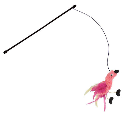 Kong Cat Toy Feather Teaser Assorted Characters - Feather Teaser - Cat Toys - Kong - PetMax Canada