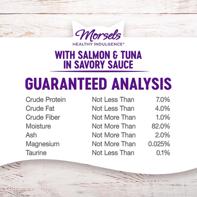 Wellness Healthy Indulgence Morsels Salmon & Tuna Wet Cat Food - 85g - Canned Cat Food - Wellness - PetMax Canada