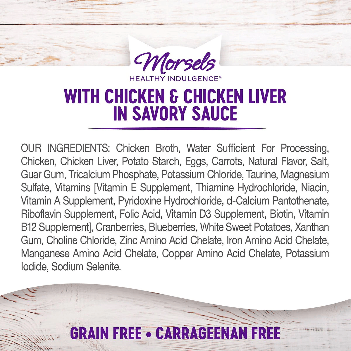 Wellness Healthy Indulgence Morsels Chicken & Chicken Liver Wet Cat Food - 85g - Canned Cat Food - Wellness - PetMax Canada