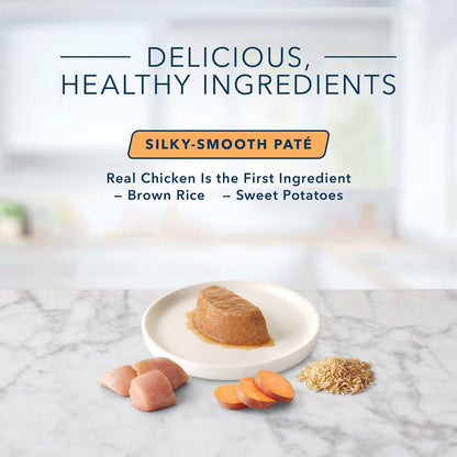 Blue Buffalo Tastefuls Spoonless Singles Adult Chicken Entree Pate - 74g - Canned Cat Food - Blue Buffalo - PetMax Canada