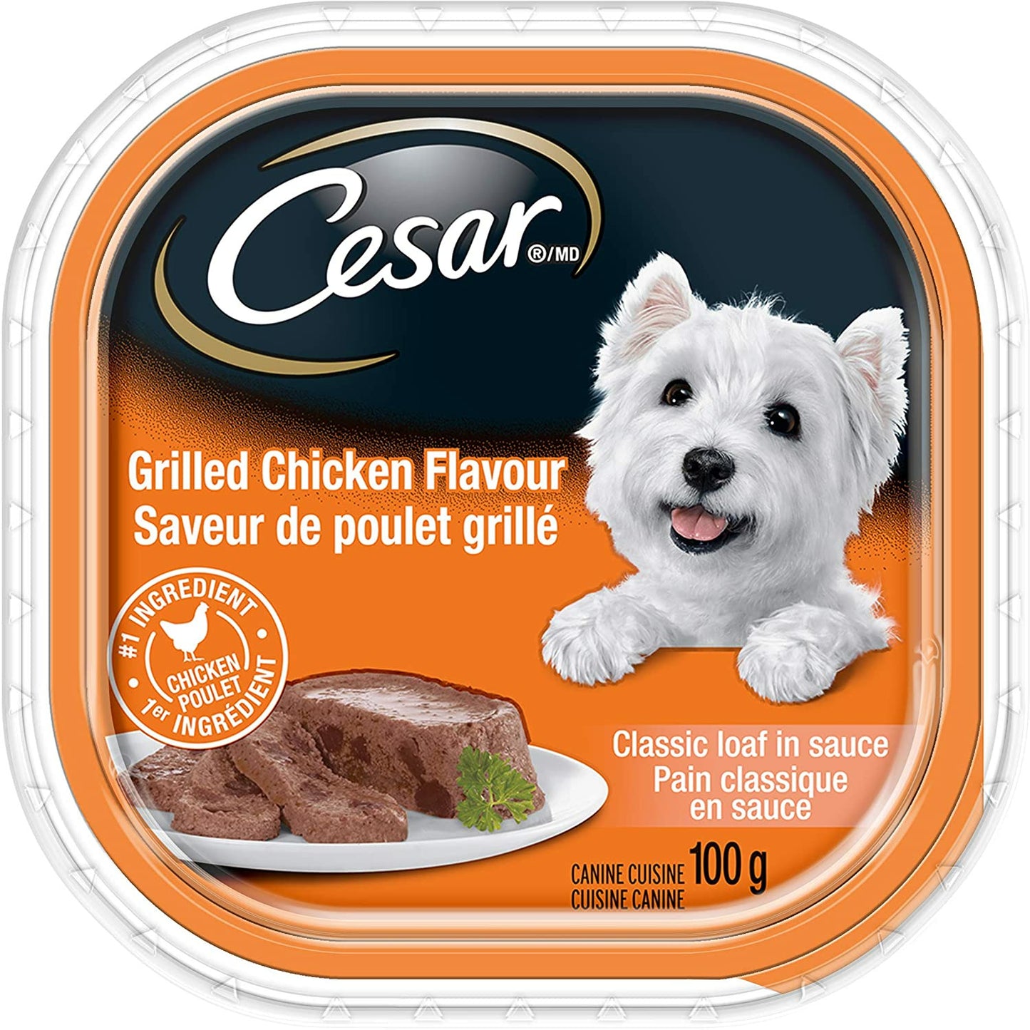 Cesar Classic Loaf in Sauce Chicken Entrées Wet Dog Food  Canned Dog Food  | PetMax Canada