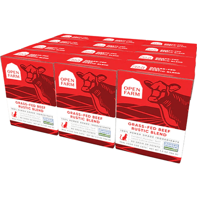 Open Farm Wet Cat Food Grass Fed Beef Rustic Blend - 156g - Canned Cat Food - Open Farm - PetMax Canada