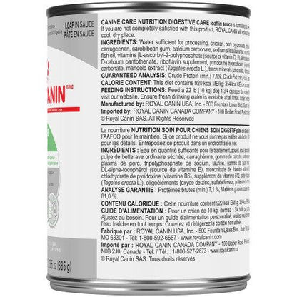 Royal Canin Canned Dog Food Digestive Care Loaf In Sauce - 385g - Canned Dog Food - Royal Canin - PetMax Canada