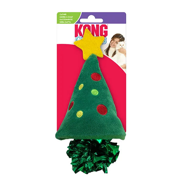 Kong Holiday Cat Toy Crackles Christmas Tree  Cat Toys  | PetMax Canada