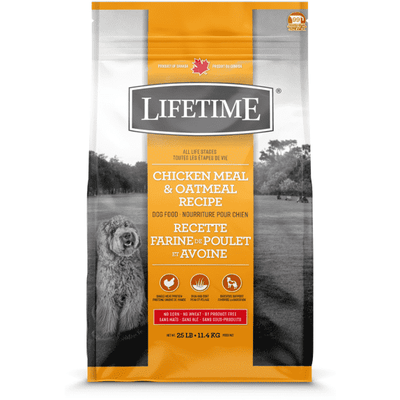 Lifetime All Life Stages Dog Food Chicken & Oatmeal - 2.27 Kg - Dog Food - Lifetime - PetMax Canada