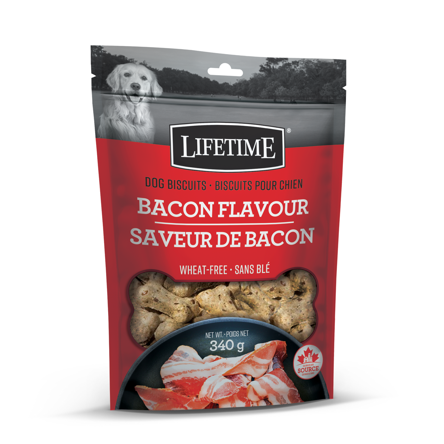 Lifetime Bacon Flavour Dog Biscuits  Dog Treats  | PetMax Canada