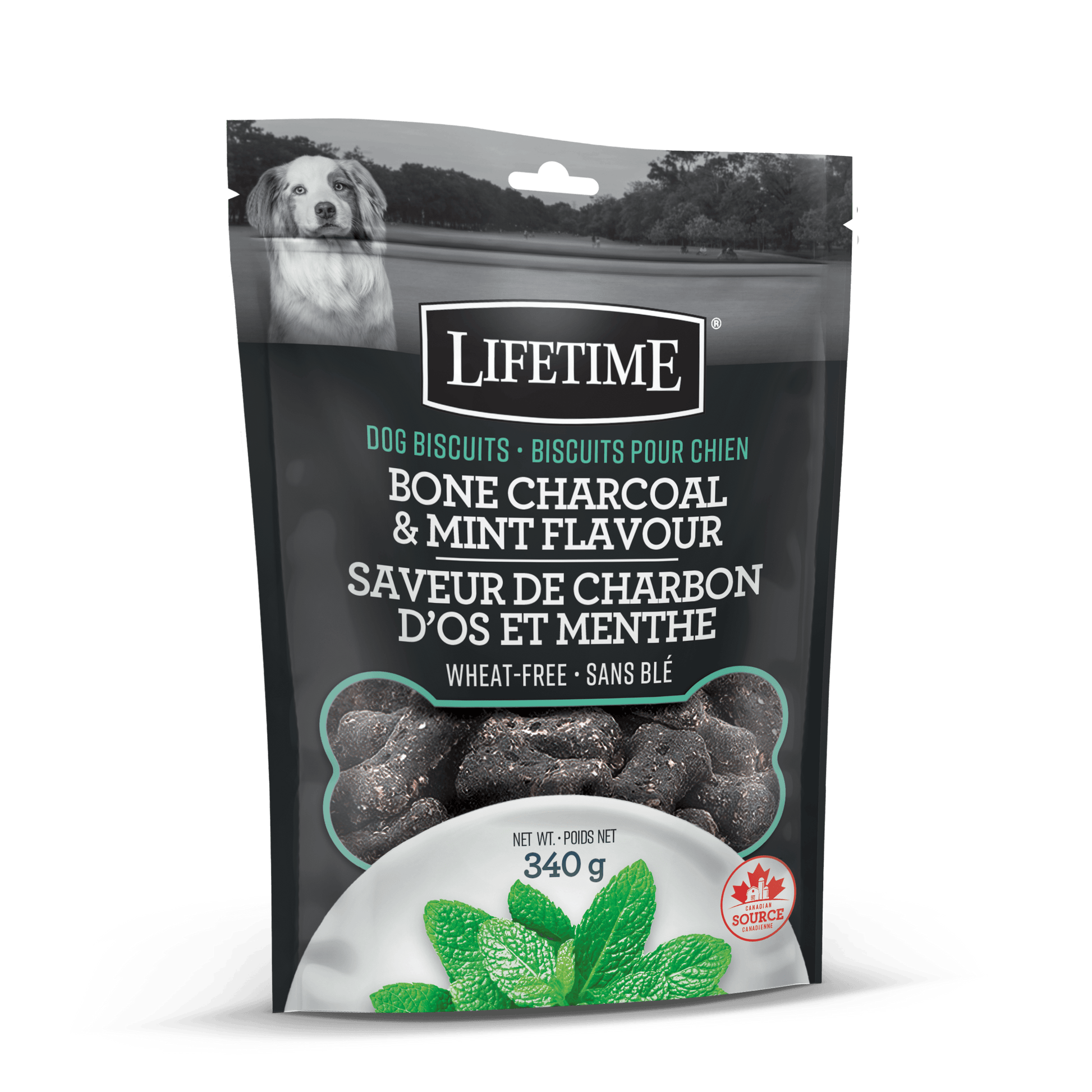 Lifetime Charcoal & Mint Flavour Dog Biscuits  Dog Treats  | PetMax Canada