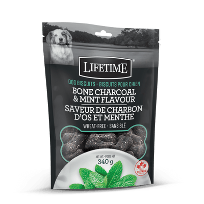 Lifetime Charcoal & Mint Flavour Dog Biscuits  Dog Treats  | PetMax Canada