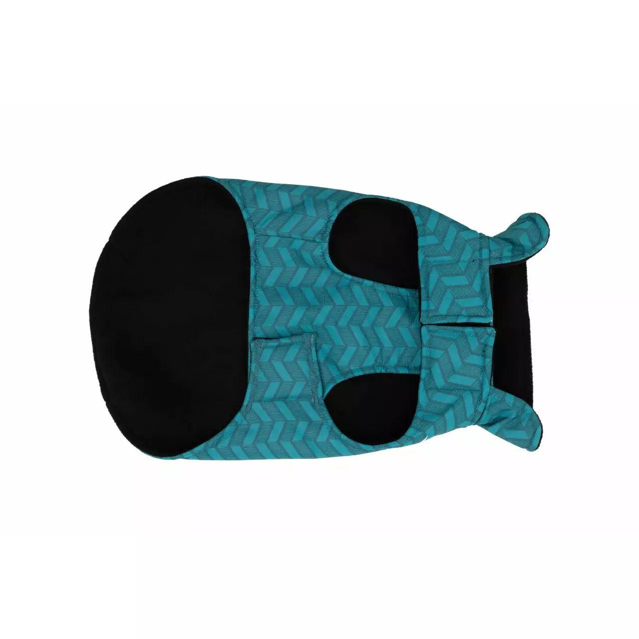 RC Dog Coat Shasta Dark Teal Chevron  Coats  | PetMax Canada