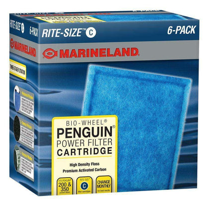 Marineland Penguin Rite-Size Cartridge C - 6-Pack - Filters - Marineland - PetMax Canada