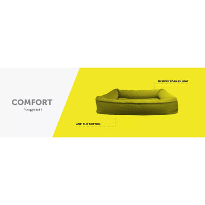 Be One Breed Snuggle Dog Bed Light Grey - 32" x 40" / Light Grey / Medium/Large - Dog Beds - Be One Breed - PetMax Canada