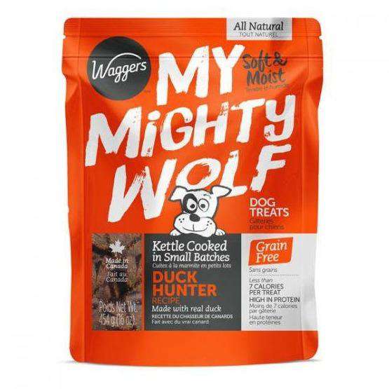Waggers My Mighty Wolf Dog Treats Duck  Dog Treats  | PetMax Canada