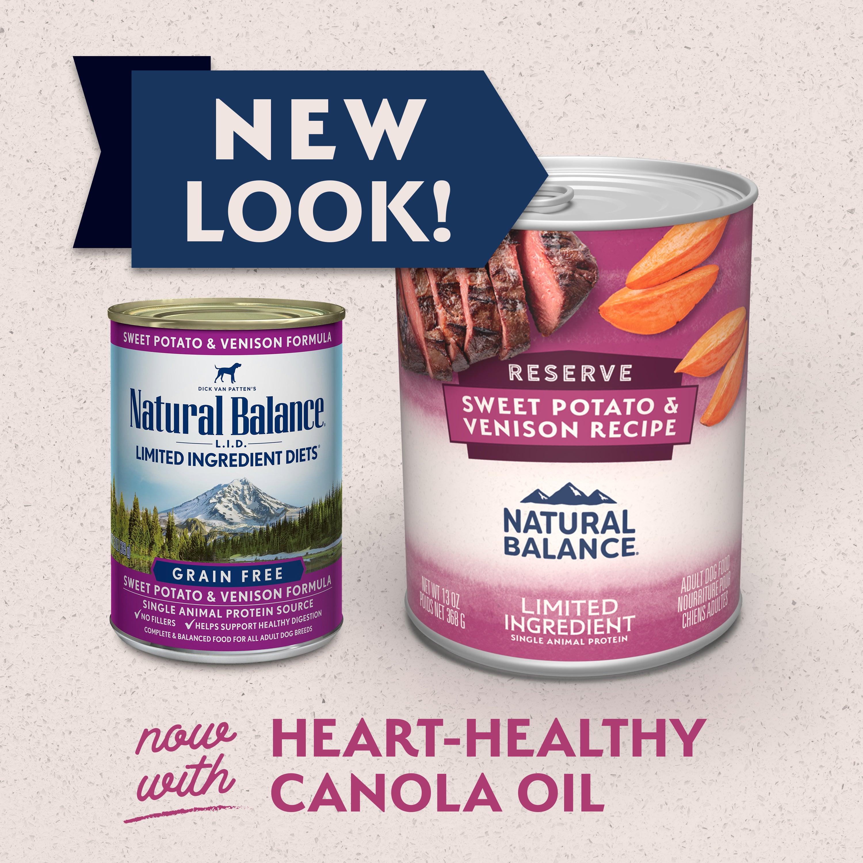 Natural Balance Canned Dog Sweet Potato & Venison - 369g - Canned Dog Food - Natural Balance - PetMax Canada