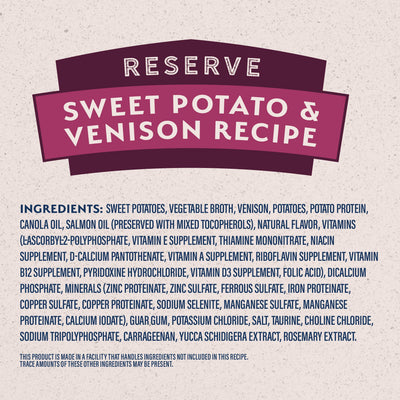 Natural Balance Canned Dog Sweet Potato & Venison - 369g - Canned Dog Food - Natural Balance - PetMax Canada
