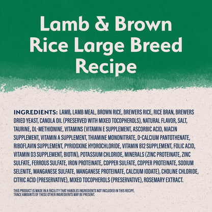 Natural Balance Limited Ingredient Large Breed Lamb & Rice Dog Food - 11.8 Kg - Dog Food - Natural Balance - PetMax Canada