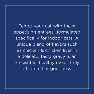 Natural Balance Platefulls Indoor Chicken & Chicken Liver Wet Cat Food - 85g - Canned Cat Food - Natural Balance - PetMax Canada