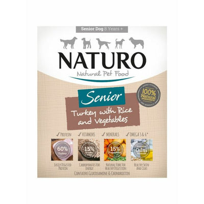 Naturo Canine Senior Tray Wet Dog Food Turkey & Rice With Vegetables  Canned Dog Food  | PetMax Canada