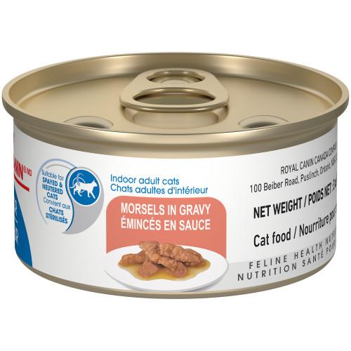 Royal Canin Canned Cat Food Adult Indoor Morsels in Gravy  Canned Cat Food  | PetMax Canada