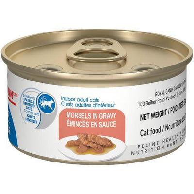 Royal Canin Canned Cat Food Adult Indoor Morsels in Gravy - 85g - Canned Cat Food - Royal Canin - PetMax Canada