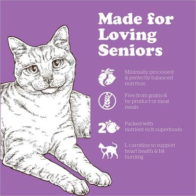 Now Fresh Grain Free Senior Weight Management Recipe For Cats - 1.36 Kg - Cat Food - Now Fresh - PetMax Canada