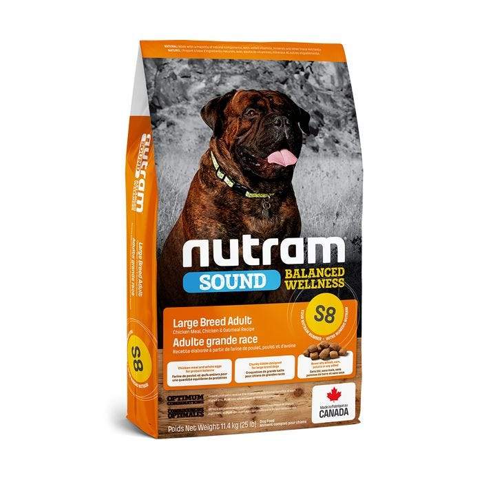 Nutram Sound Balanced Wellness S8 Large Breed Adult Dog Food 11.4 Kg Dog Food 11.4 Kg | PetMax Canada