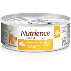 Nutrience Grain Free Canned Wet Cat Food Turkey, Chicken & Liver Pâté