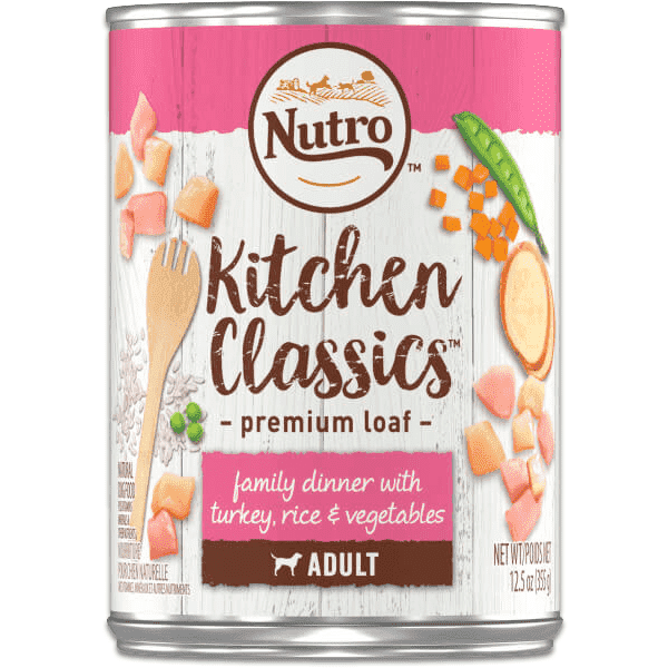 Nutro Canned Dog Food Kitchen Classics Senior Turkey, Rice & Vegetables  Canned Dog Food  | PetMax Canada